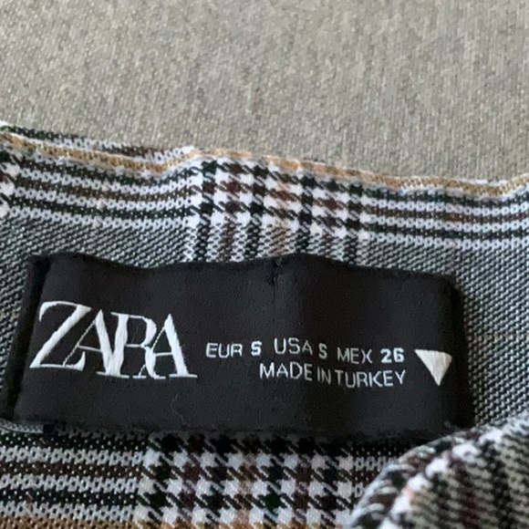 Zara Side Zip Plaid Leggings - Picture 4 of 4